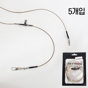 마리수 외수질 채비 꼬임방지 기둥줄 생미끼 농어 민어 우럭 채비 5개입, 플랑크톤(30cm), 5개