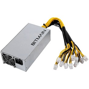 10X PCI-E 6핀 커넥터가 있는 Bitmain Antmine S9/L3+/A6/A7/R4/S7/E9용 APW7 1800W 전원 공급 장치 마이닝 PSU, [01] as shown, 1개