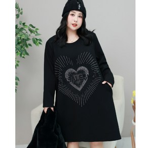 빅사이즈옷 포인트 긴팔 원피스 5XL 6XL 7XL 8XL9XL A17