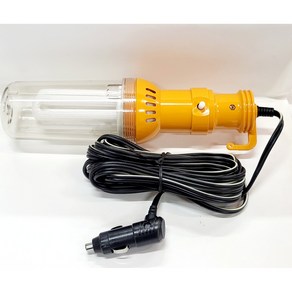 삼파장 작업등 12V DE-012SD 차량용 시거잭 전구포함 캠핑 차박 포장마차, 주광색 20W (밝은 하얀불빛), 1개