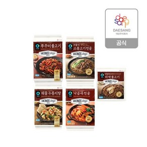 청정원 호밍스 전골5종 2개 골라담기, 소불고기+낙곱새, 650g