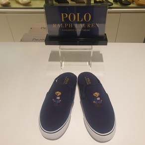 [POLO] 폴로 RFS11283OA-W 여성 캐주얼 블러퍼 뮬 CARLEE BEAR MULE