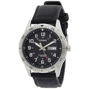 Casio 남성용 태양열 스테인리스 쿼츠 손목시계 MTP-S120L-1AVCF 145067