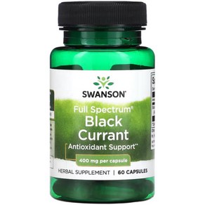 스완슨 블랙 커런트 Black Cuant 400mg 60정, 1개