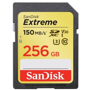 샌디스크 익스트림 SDXC SD카드 SDSDXV5, 256GB, 1개