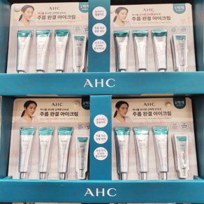 AHC 리얼 아이크림 유스 래스팅 포페이스 + 올림생활 향균티슈 추가 구성, 35ml, 3개