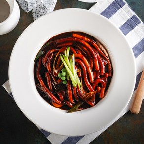 홍코너 짜장떡볶이(떡+소스) 밀떡 1인분 개별포장, 230g, 5개