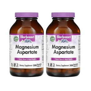 해외 Bluebonnet Magnesium 마그네슘 400mg 200캡슐, 200정, 2개