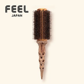 FEEL 전문가용 롤빗 NAP Bush 돈모 열판 원목 브러쉬 260도까지 견디는 드라이빗 9호 (조그립 핀셋 2개 증정), 1개