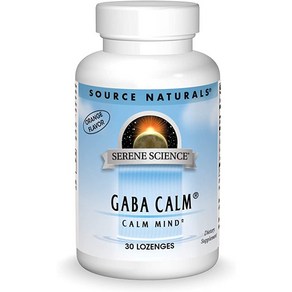 Souce Natuals Seene Science Gaba Calm - 진정한 기분을 지원하는 오렌지 맛 - 30 Lozenges, 1개