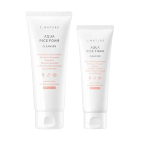 에스네이처 아쿠아 라이스 약산성 클렌징폼, 253ml, 1개