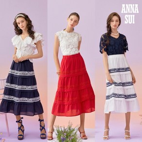 안나수이(ANNA SUI) 아뜰리에 코튼 자수스커트