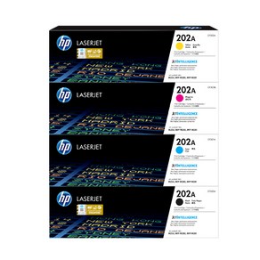 HP 표준용량 정품잉크 4색 CF500A / CF501A / CF502A / CF503A, 검정, 파랑, 노랑, 빨강, 1세트