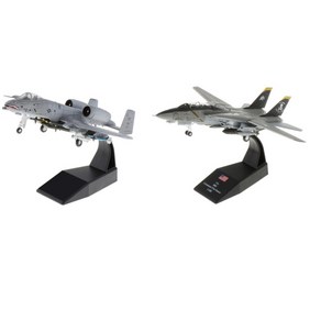 GHSHOP 1/100 A-10 공격 비행기 F-14 Tomcat 미국 전투기 다이 캐스트 모델, 설명, 금속, 설명, 1개