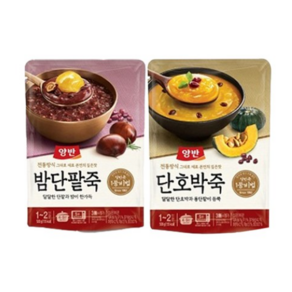 동원 양반 단호박죽 5개 +밤단팥죽 5개 420g 파우치죽