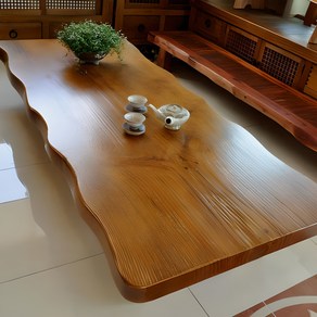 [고목향] 공장직영 솔마루 통판좌탁 1500x700x300/거실테이블 거실가구 원목좌탁 좌탁 고탁자 원목가구 테이블 다과상 교자상 고풍스런 고급스런 힐링테이블 국내제작, 솔마루 통판좌탁 1500*700*300