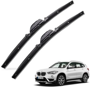 BMW X1 전차종 순정(호환)형 자동차 프리미엄 하이브리드 와이퍼 윈도우브러쉬 1+1세트, X1 E84-PR600+475mm커넥터B1