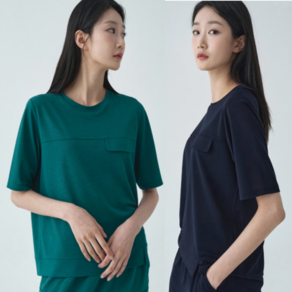 [지센] [에센셜] 포켓 셋업 5부 티셔츠 LSTSO475_[2컬러]
