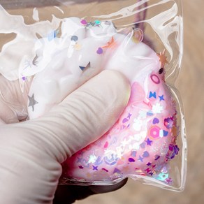 [이거쩌거] 쫀득말랑이 스트레스해소, 1개, 50g, 글리터파인애플(컬러랜덤)