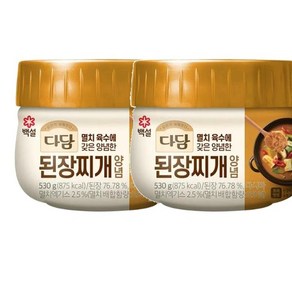 CJ 다담 된장찌개 양념 종이박스포장, 2개, 530g