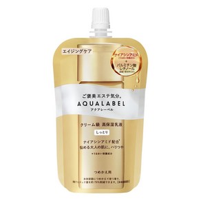 AQUALABEL 아쿠아라벨 크림급 고보습 유액 리필용 110ml, 1개