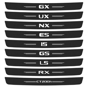 자동차 트렁크 범퍼 문짝 씰 보호대 문턱 스티커 렉서스 NX LS GS ES RX 300 330 IS 250 GX 400 460 UX 200 CT200h 용 1PC, [01] Black White, [01] Trunk-1PC, [08] RX