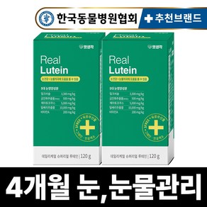 펫생각 리얼 루테인 강아지 눈 눈물 자국 영양제 보조제 백내장 녹내장 눈노화 예방 시력저하 120g