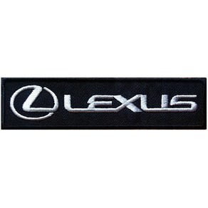 와펜 D737 - LEXUS 사각 실버 마크 패치 와펜