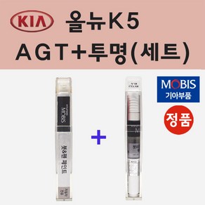 순정품 기아 AGT 인터스텔라그레이 붓펜 페인트 + 투명마감용붓펜 8ml, 1개