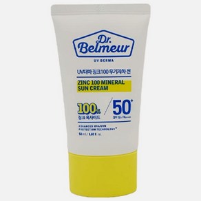 더페이스샵 닥터벨머 UV더마 징크100 무기자차 선크림 SPF50+ PA++++