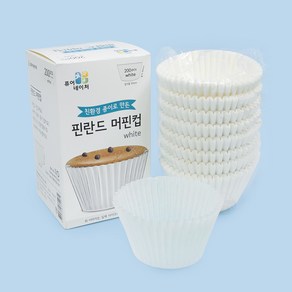 제이팩토리 유산지컵 핀란드 백색 55mm [800ea], 원형-백색, 800개