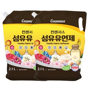 5가지향컨센서스 표준형 순한 섬유유연제 2.1L 리필 x2개, 2개