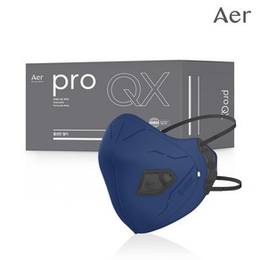 아에르 Po QX200F (프로 큐엑스) 1급 방진마스크 1BOX (10개입) / 냄새제거용 활성탄 첨가/산업용 공사현장 분진 용접용, 아에르 PRO QX200F 1급 방진 (다크블루), 10개입, 1개, 블루