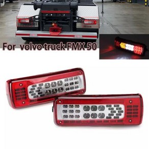 화물차 트럭 라이트 LED 테일 램프 브레이크 왼쪽 오른쪽 24V 볼보 FMX 500 자동차 E 승인 82483074 21735299 82483073, [01] Only 1 Left, 01 Only 1 Left