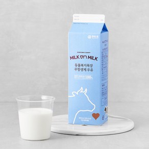 [밀크온밀크] 동물복지 목장 무항생제 우유 900mL, 4개, 900mg