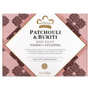 누비안헤리티지 파촐리 & 부리티 솝 비누 142g Patchouli Buriti Bar Soap