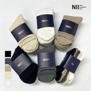 [NII] 여성 무압박 중목양말 5PACK