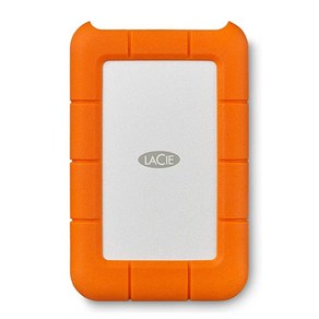 LACIE Rugged Secue USB C 외장하드 + 케이스 STFR2000403, 2TB, Silve