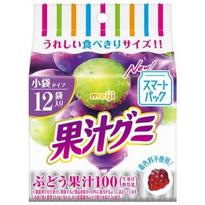 meiji 메이지 과즙 구미젤리 스마트팩 포도 163g, 1개