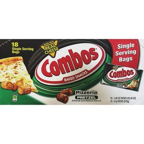 Combos Baked Snacks Pizzeia Petzel 1.8 oz (51 g) - 18 count 콤보 구운 스낵 피자리아 프레첼 51g(1.8oz) - 18개, 51g, 1개