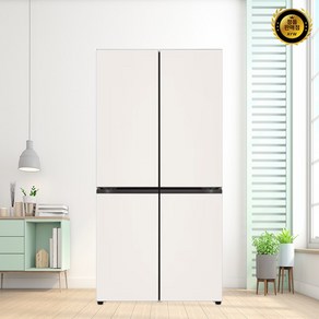 LG 디오스 오브제 더블매직스페이스 냉장고 글라스 [M875GBB231] (베이지/베이지), M875GBB231