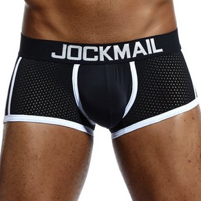 JOCKMAIL 여름 남성 패션 스포츠 캐주얼 속옷 망사 거즈 부드럽고 편한 팬티 아이스 나일론 비치 서핑 수영 수영복