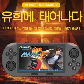 PYHO 휴대용 게임기 3000mAh 고속충전 보조배터리 내장 20000종 고전게임 4.5인치 한글 지원