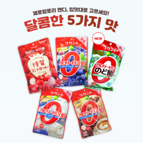 라칸토 무설탕 사탕 제로칼로리 5가지맛캔디 커피우유맛, 40g, 1개