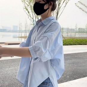 지고다그 여성 반팔 셔츠 여름 넉넉한 예쁜 셔츠 SX69300