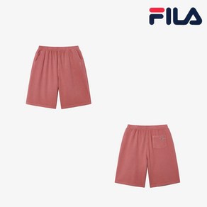 [휠라] FS2TRH2107X FILA 25SS 남여 피그먼트 워싱 버뮤다 팬츠 레드