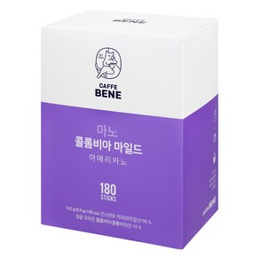 카페베네 마노 콜롬비아 마일드 원두커피믹스 180P, 900mg, 180개입, 4개