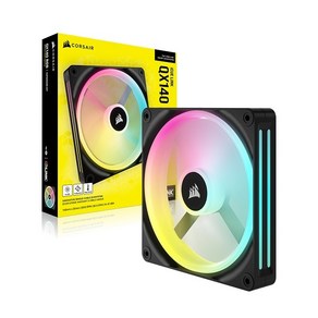 [CORSAIR] CORSAIR iCUE LINK QX140 RGB Expansion KIT (BLACK) [시스템쿨러/140mm], CUE LINK QX140 RGB, 1개