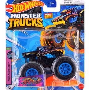 HotWheels 핫휠 오프로드 빅풋 몬스터 트럭 미니 장난감 자동차 다이캐스트, 호랑이 자동차, 1개