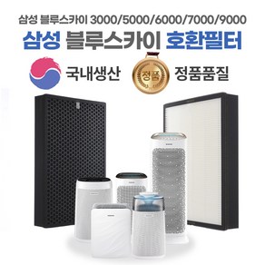 청정공간 삼성 블루스카이 공기청정기 필터 헤파13등급 블루스카이 3000/6000 시리즈 (CFX-G100D), 일반형(H13필터+탈취), 1개